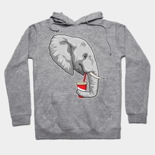 Elephant with Drink Hoodie